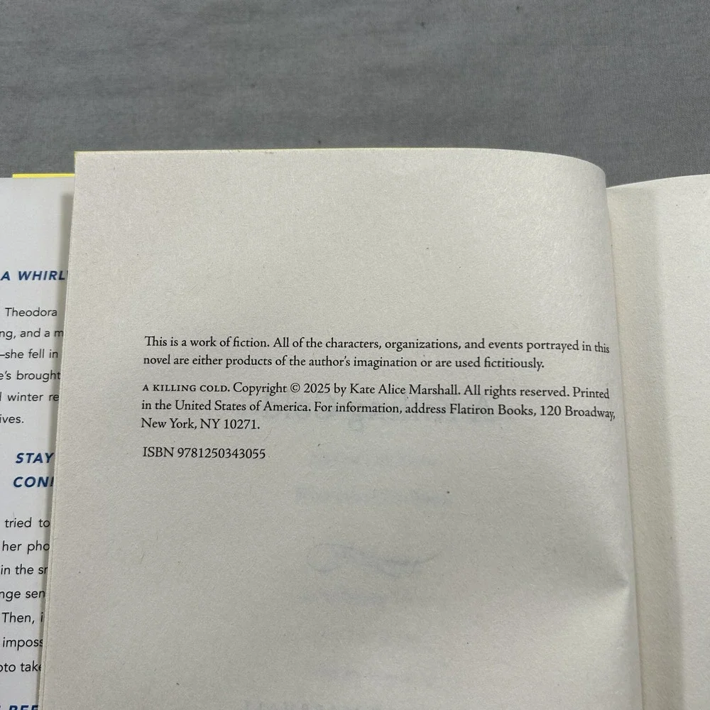 A Killing Cold : A Novel by Kate‎ Alice Marshall (2025, Hardcover) BOTM